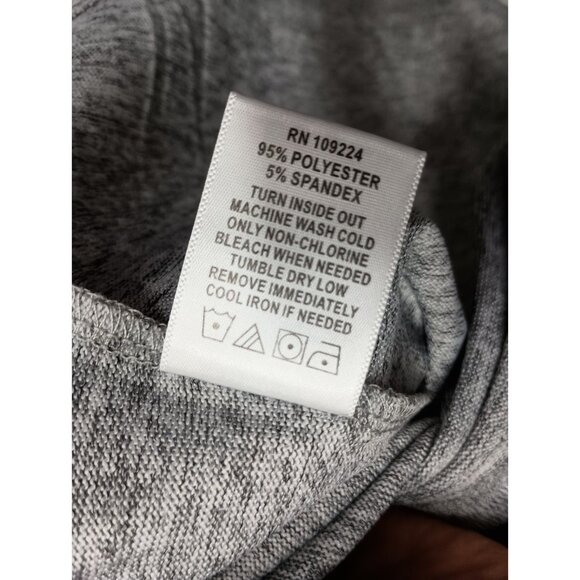 Indigo Soul Wearable Art Tunic Top Womens XL Gray Floral Embellished Cowl Neck - Picture 7 of 11